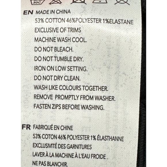 Varley Black Sweatshirt with Gold Zipper Accents Ribbed Fabric Crew Neck Size S - Picture 7 of 10